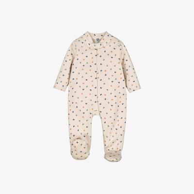 La Redoute Graphic Print Fleece Sleepsuit in Cotton Mix
