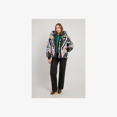 La Redoute Edith Graphic Print Parka with Hood