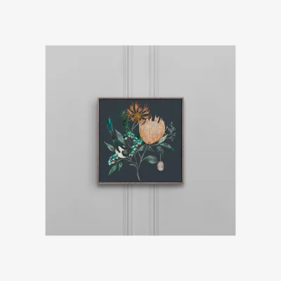 La Redoute Fortazela Sapphire Small Framed Canvas