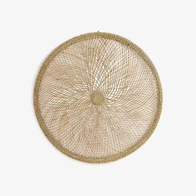 La Redoute Jutlo Openwork 100cm Diameter Woven Straw Wall Art