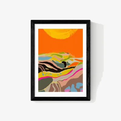 Marks & Spencer East End Prints Sunny Hills Framed Art Print Black