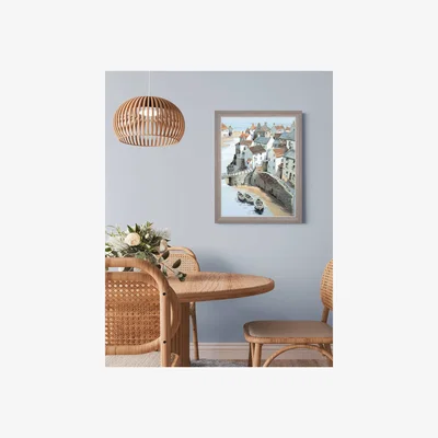 Marks & Spencer Gallery Home On the Headland Framed Canvas Grey Mix