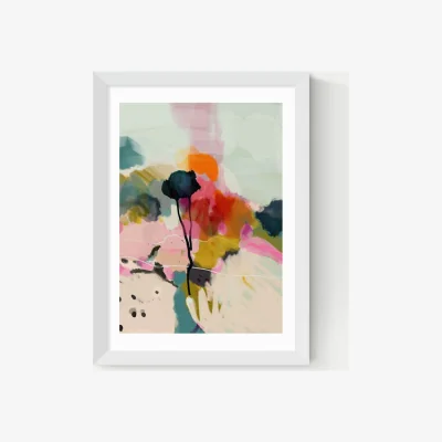 Marks & Spencer East End Prints Paysage Abstract Framed Art Print White