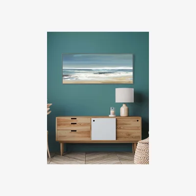 Marks & Spencer Gallery Home Along the Coastline Framed Canvas Blue Mix