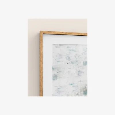 Marks & Spencer M&S Set of 2 Blurred Floral Rectangle Framed Art - Grey, Grey