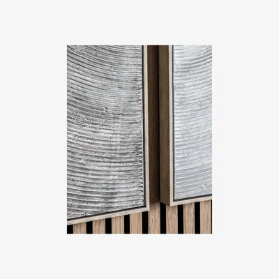 Marks & Spencer Gallery Home Set of 2 Spiral Duo Rectangle Framed Art - Multi, Multi
