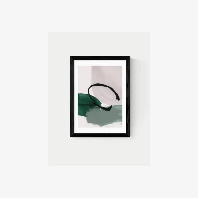 Marks & Spencer East End Prints Abstract Minimalist Rectangle Framed Art Black