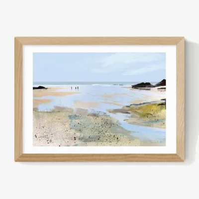 Marks & Spencer East End Prints Sea View Framed Art Print Natural