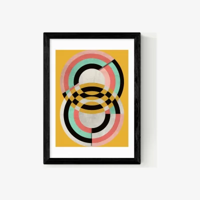 Marks & Spencer East End Prints Graphic 7 Abstract Framed Art Black