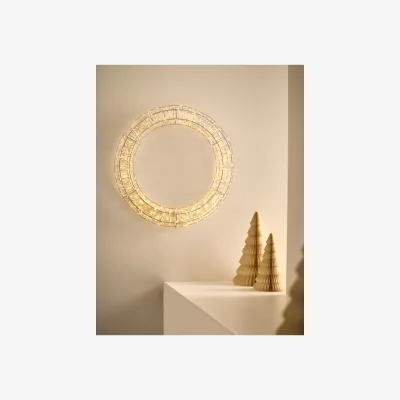 Marks & Spencer M&S Light-Up White Wreath White