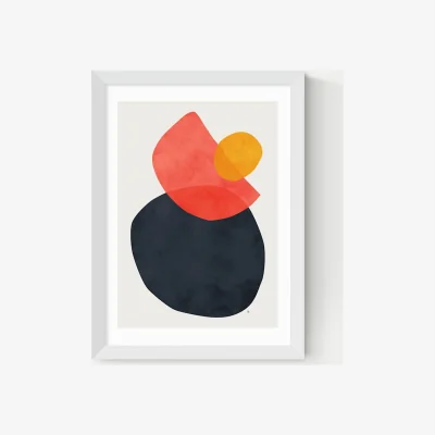 Marks & Spencer East End Prints Balance Framed Art White