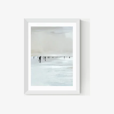 Marks & Spencer East End Prints Beachy Landscape Rectangle Framed Art White