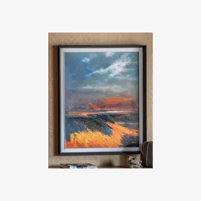 Marks & Spencer Gallery Direct Coastal Glow Nature Rectangle Framed Canvas Multi