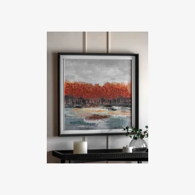 Marks & Spencer Gallery Direct Vibrant Vision Framed Canvas Dark Orange