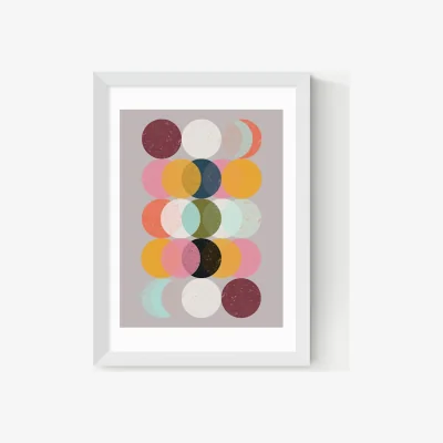 Marks & Spencer East End Prints Moods and Moons Framed Art Print White