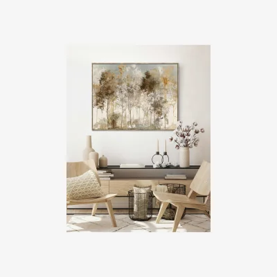 Marks & Spencer Gallery Home Copper Frost Rectangle Framed Canvas Gold