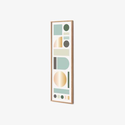 Made.com Tom Pigeon, 'Banner' Metallic Ink Framed Print, 30 x 100cm