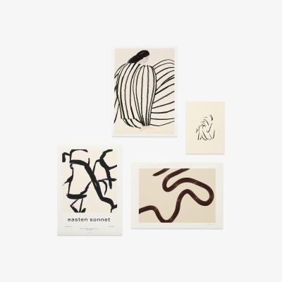 Made.com The Poster Club Beige Tones Print Collection 