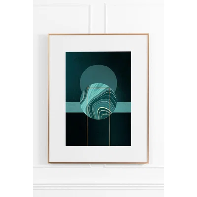 My Furniture Agate Green No.1 - Brass Frame