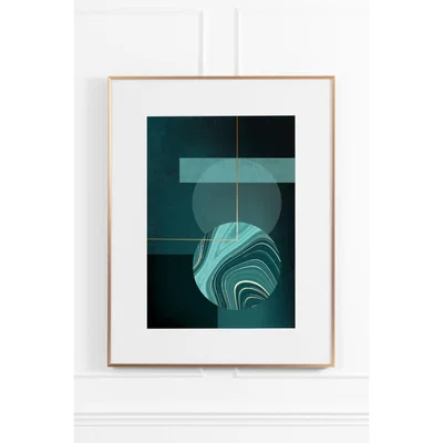 My Furniture Agate Green No.3 - Brass Frame