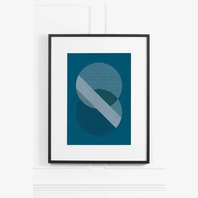 My Furniture Azure Fusion No.3 - Black Frame