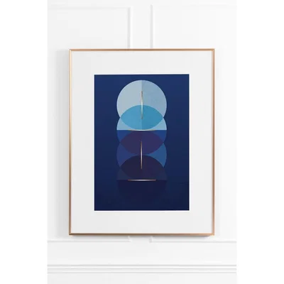 My Furniture Celestial Blue No.1 - Brass Frame