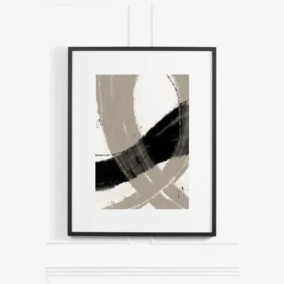 My Furniture Shaken Espresso No.2  Wall Art – Black Frame