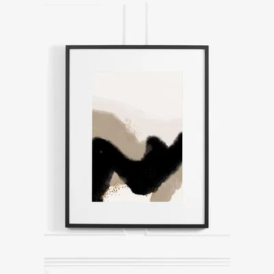 My Furniture Mellow Mocha No.1  Wall Art – Black Frame
