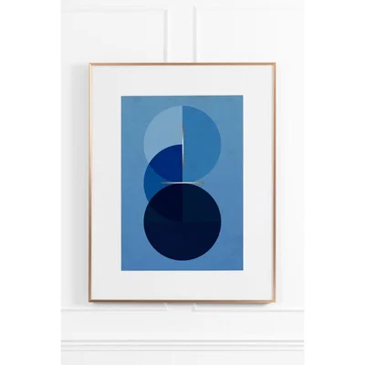 My Furniture Celestial Blue No.3 - Brass Frame