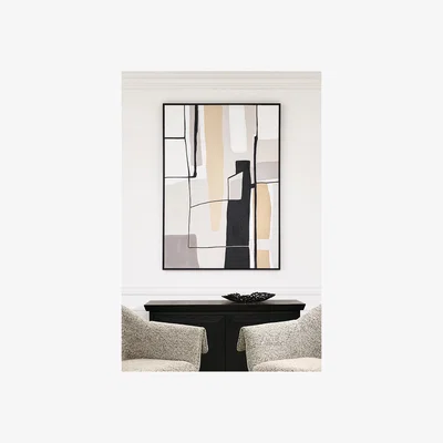 My Furniture Brownstone Two - Hand-Painted Wall Art