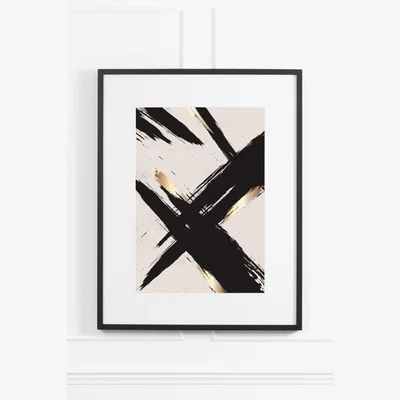My Furniture Black Gold No.3 - Black Frame