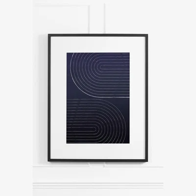 My Furniture Indigo Arches No.3 - Black Frame