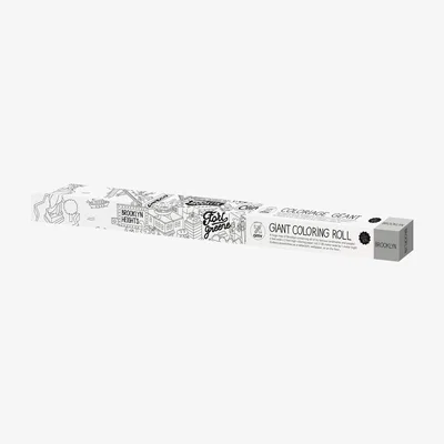 Made in Design XXL Brooklyn Colouring poster - 180 x 100 cm by OMY Design & Play White/Black