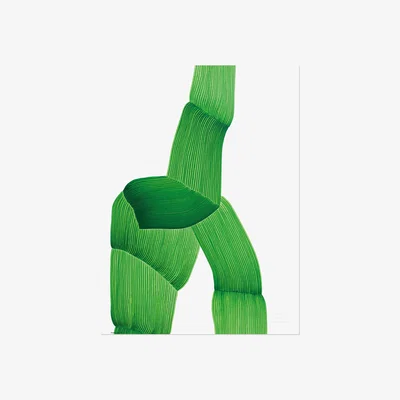 Made in Design Ronan Bouroullec - Drawing 2018 Poster - / 67.5 x 67.5 cm by Vitra Green