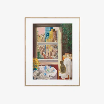 Made in Design Sempé - Chat NYC Poster - / 30 x 40cm by Image Republic Multicoloured