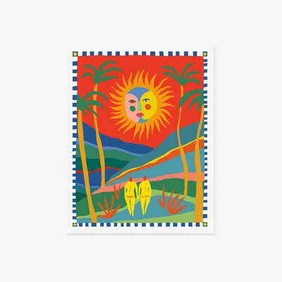 Made in Design The Sun Will Make You Smile By Dona Park Poster - / 46 x 61 cm by Slowdown Studio Multicoloured