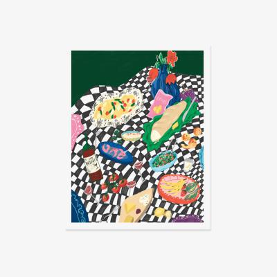 Made in Design Bouje Picnic By Zena Kay Poster - / 46 x 61 cm by Slowdown Studio Multicoloured