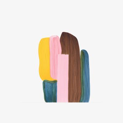 Made in Design Ronan Bouroullec - Drawing 8 Poster - / 67,5 x 67,5 cm by The Wrong Shop Multicoloured
