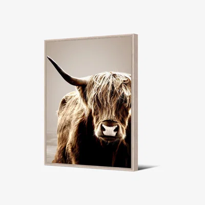 Made in Design Highlands Framed canvas - / 80 x 120 cm by PÔDEVACHE Brown