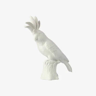 Made in Design Cacatoès Decoration - / Porcelain - H 33 cm by Pols Potten White