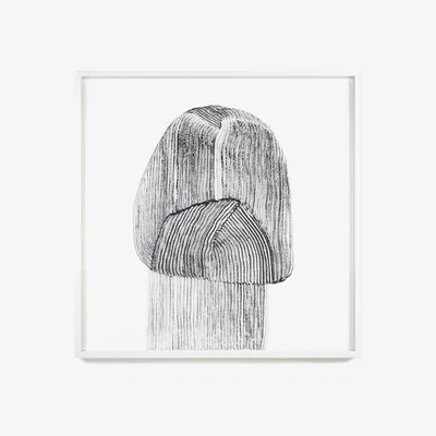 Made in Design Ronan Bouroullec - Drawing 9 Framed poster - / 70 x 70 cm by The Wrong Shop Black