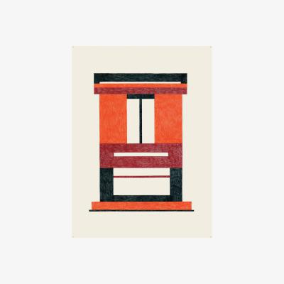 Made in Design Nathalie du Pasquier - Chaud Poster - / 47.5 x 67.5 cm by The Wrong Shop Multicoloured