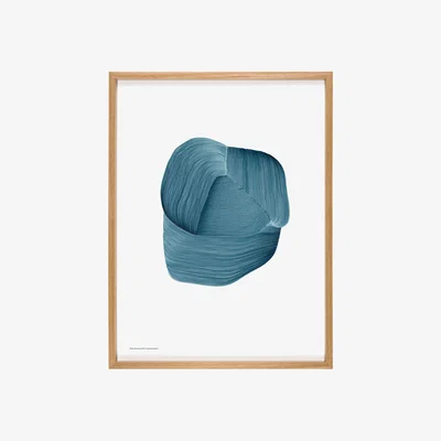 Made in Design Ronan Bouroullec - Drawing 3 Framed poster - / 52,5 x 70,3 cm by The Wrong Shop Blue
