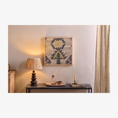 Nkuku Nkuku Pemali Handwoven Artwork | Mirrors Wall Art & Clocks | Natural/Rust/Charcoal | Small