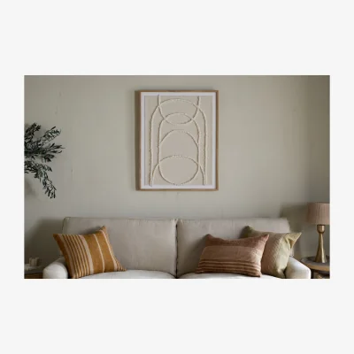 Nkuku nkuku Mauri Frayed Wall Art | Decorative Accessories | Neutral