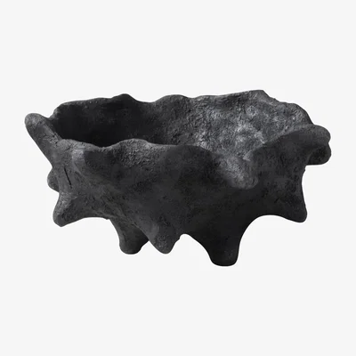 Nordic Nest Art piece chestnut Ø20 cm Black
