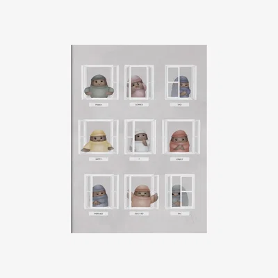 Nordic Nest Kunskapstavlan® My feelings poster 50x70 cm