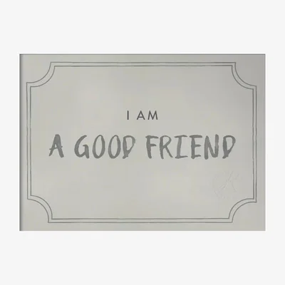 Nordic Nest Kunskapstavlan® Good friend diploma poster 21x30 cm Dusty mint
