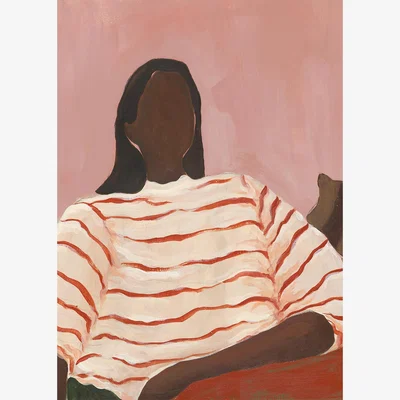 Nordic Nest Paper Collective Red Stripes poster 50x70 cm