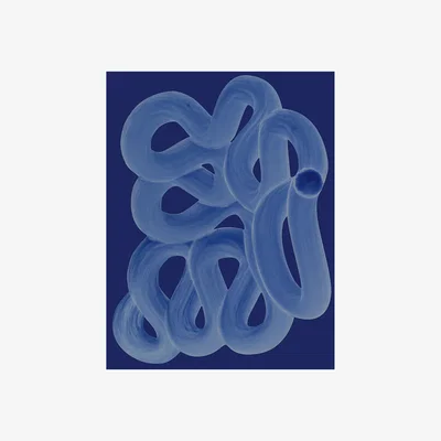 Nordic Nest Paper Collective Blue Brush 50x70 cm